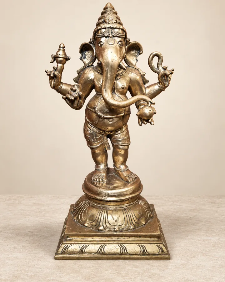 Lord Ganesha (Vinayaka) sacred bronze sculpture