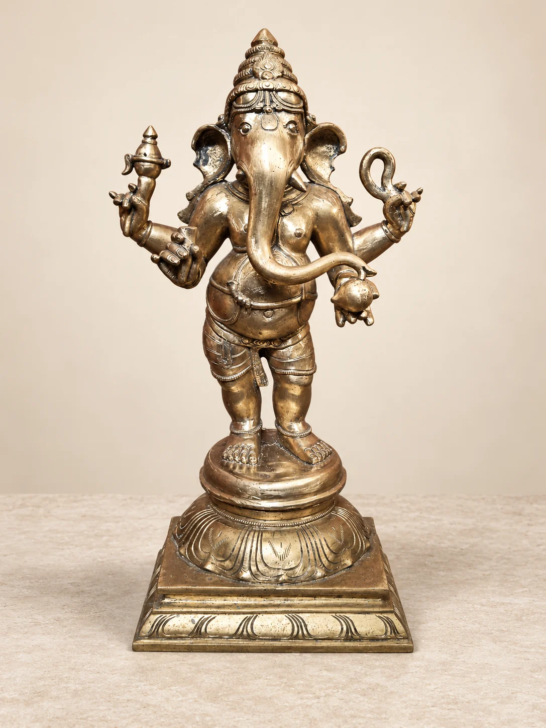 Lord Ganesha (Vinayaka) sacred bronze sculpture by Sanctum Form